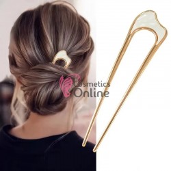 Accesoriu de par modern Japonez pentru cocuri din metal JPN00NN Auriu cu model